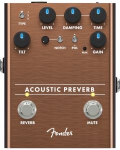 Fender ACOUSTIC PREVERB Guitar Preamp and Reverb Effect Pedal - 023-4548-000