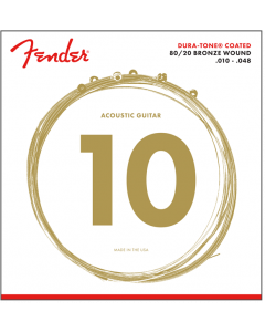 Fender 880XL Dura-Tone Coated Acoustic Guitar Strings - EXTRA LIGHT 10-48