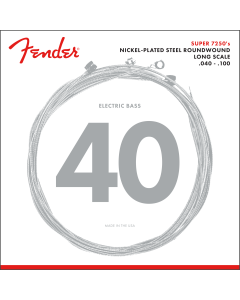 Fender 7250L NPS Roundwound Electric Bass Strings, Long-Scale LIGHT 40-100