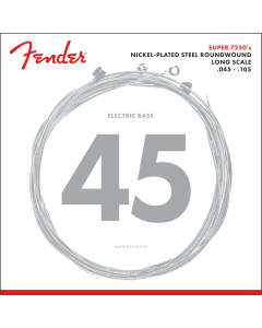 Fender 7250M NPS Roundwound Electric Bass Strings, Long-Scale MEDIUM 45-105