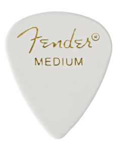 Fender 351 Classic Celluloid Guitar Picks - WHITE - MEDIUM - 144-Pack (1 Gross)