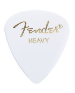 Fender 351 Classic Celluloid Guitar Picks - WHITE - HEAVY - 144-Pack (1 Gross)