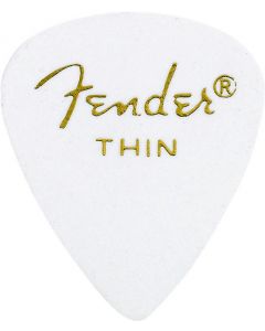 Fender 351 Classic Celluloid Guitar Picks - WHITE - THIN - 144-Pack (1 Gross)