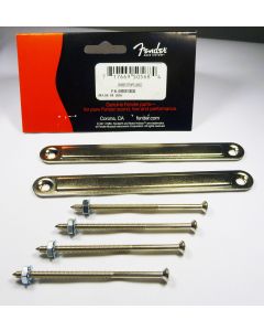 Genuine Fender Amp/Amplifier Chassis Straps Pair with Mounting Screws - Large