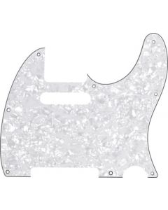 Genuine Fender Standard Tele/Telecaster 8-Hole Guitar Pickguard - WHITE PEARL