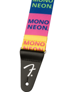 Genuine Fender 2" MonoNeon Logo Guitar Strap, Multi-Color, 099-0623-071