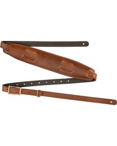 Genuine Fender Vintage Leather Saddle Guitar Strap, Cognac 099-0689-021