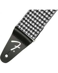 Genuine Fender 2" Houndstooth Jacquard Guitar Strap, White