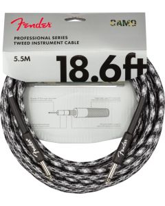 Fender Professional Instrument/Guitar Cable, Straight, Winter Camo 18.6' ft