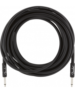 Fender Professional Series Black Guitar/Instrument Cable, Straight, 25' ft