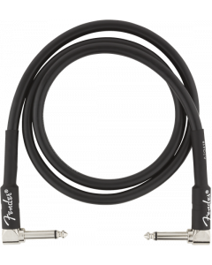 Fender Professional Series Black Guitar/Instrument Cable, Right-Angle, 3' ft