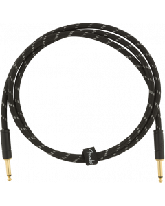 Fender Deluxe BLACK TWEED Electric Guitar/Instrument Cable, Straight Ends, 5' ft