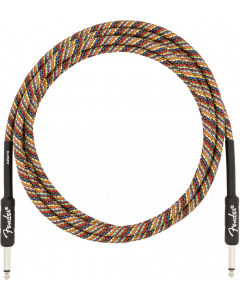 Fender Festival Instrument/Guitar Cable Eco-Friendly Pure Hemp, RAINBOW 10' ft