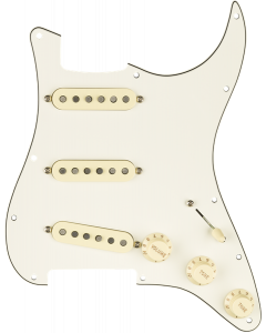 Genuine FENDER Pre-Wired FAT '50s Loaded Strat 11-Hole PARCHMENT Pickguard