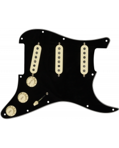 Genuine FENDER Pre-Wired TEXAS SPECIAL Loaded Strat 11-Hole BLACK Pickguard