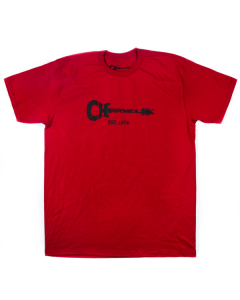 Charvel Guitar Logo Men's T-Shirt Gift, Red, S (SMALL)