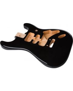 Genuine Fender Deluxe Series Stratocaster HSH Body Modern Bridge Mount, BLACK