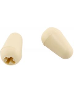 Genuine Fender Road Worn/Relic Aged Stratocaster Switch Tips, Aged White  (2)