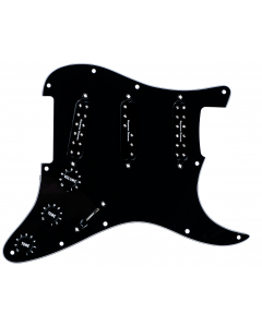 SEYMOUR DUNCAN Everything Axe Prewired/Loaded BLACK Pickguard for Strat
