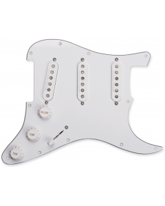 SEYMOUR DUNCAN Classic Loaded/Prewired WHITE Pickguard for Strat