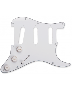 SEYMOUR DUNCAN BYOP Bring Your Own Pickups Prewired WHITE Pickguard for Strat