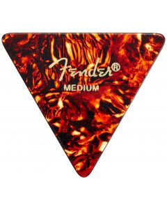 Genuine Fender 355 Shape Triangle Tortoise Shell Guitar Picks - 12-Pack - Medium