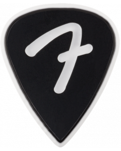 Genuine Fender F-Grip 3-Ply Guitar Picks - 351 Shape - Black - 3 PACK