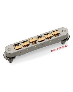 Schaller Germany GTM Tune-O-Matic Bridge with M5 Studs/Inserts, RUTHENIUM