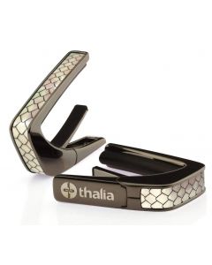 Thalia Premium Series Guitar Capo - Pearl Dragon Scales, Black Chrome