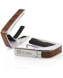 Thalia Wood Collection Guitar Capo - Santos Rosewood Inlay, Chrome