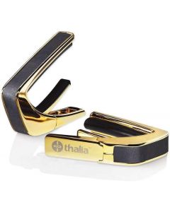 Thalia Shell Collection Guitar Capo - Ebony Inked Inlay, 24k Gold