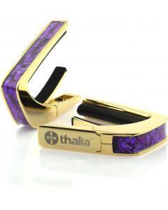 Thalia Shell Collection Guitar Capo - Purple Paua Inlay, 24k Gold