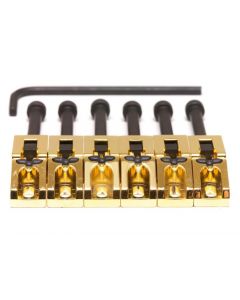 Graph Tech Floyd Rose Style String Saver Saddles, GOLD, Set of 6, PG-0080-G6