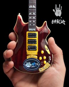 AXE HEAVEN Official Jerry Garcia Rosebud Tribute MINIATURE Guitar Display Gift