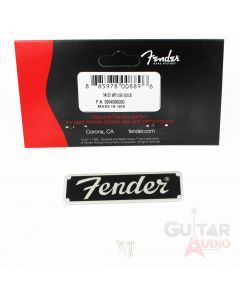 Genuine Fender Tweed Amplifier Logo w/ Mounting Pins for Blues Jr Amp 0994096000