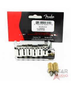 Genuine Fender Deluxe Ultra Strat/Stratocaster Bridge Tremolo Assembly - Chrome