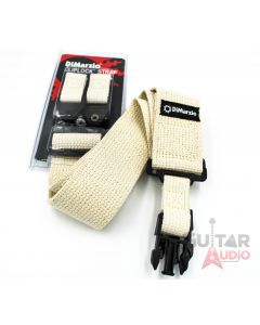 DiMarzio ClipLock Quick Release 2" Guitar Strap - NATURAL COTTON, DD2200CN