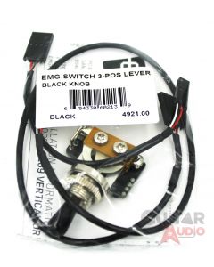 EMG 3-Position Lever Solderless Toggle Switch- Black Knob(4921.00)