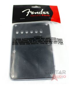 Genuine Fender 6-Hole Vintage Style Strat/Stratocaster Backplate 3-ply, BLACK
