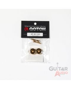 Gotoh EP-B3-GG Guitar Strap Buttons Set w/ Screws, GOLD