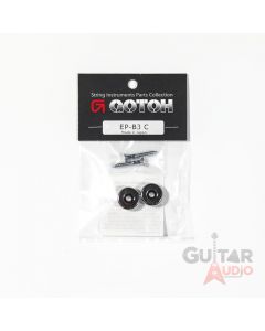 Gotoh EP-B3-C Guitar Strap Buttons Set w/ Screws, CHROME