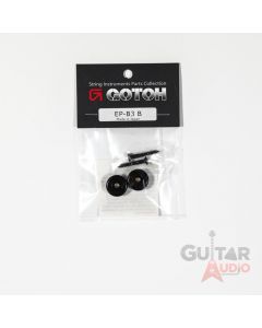 Gotoh EP-B3-B Guitar Strap Buttons Set w/ Screws, BLACK