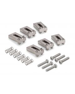 Schaller Germany Set of (6) KTS Block Titanium Bridge Saddles for Vintage Strat