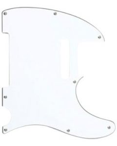 Genuine Fender 60s Telecaster/Tele 8-hole 3-ply White Pickguard 006-0817-000