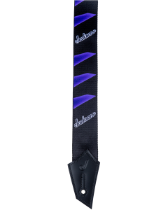 Genuine Jackson Logo Guitar Strap, Headstock Pattern, Black/Purple