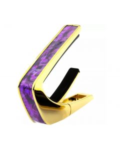 Thalia Shell Collection Guitar Capo - Purple Paua Inlay, 24k Gold