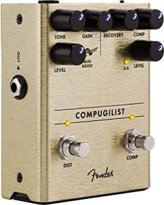 Fender Compugilist Compressor/Distortion Analog Guitar Effects Stomp Box Pedal