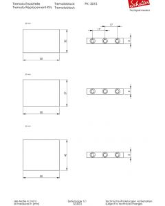 Schaller Germany Lockmeister Tremolo Block - 32mm