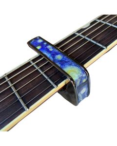 Thalia Deluxe Series Guitar Capo - Starry Night, Black Chrome