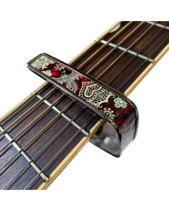 Thalia Deluxe Series Guitar Capo - Crimson Phoenix, Black Chrome